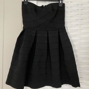 bandage wrap strapless dress